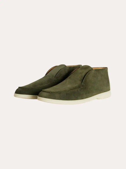Suede City Loafers – Dark Green